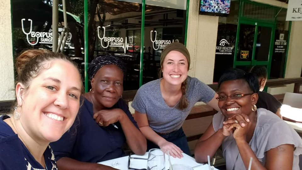 Photo of Tiffany with friends in Botswana