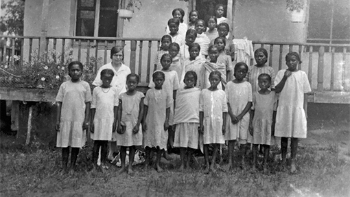 1932 photo of girls in Madagascar