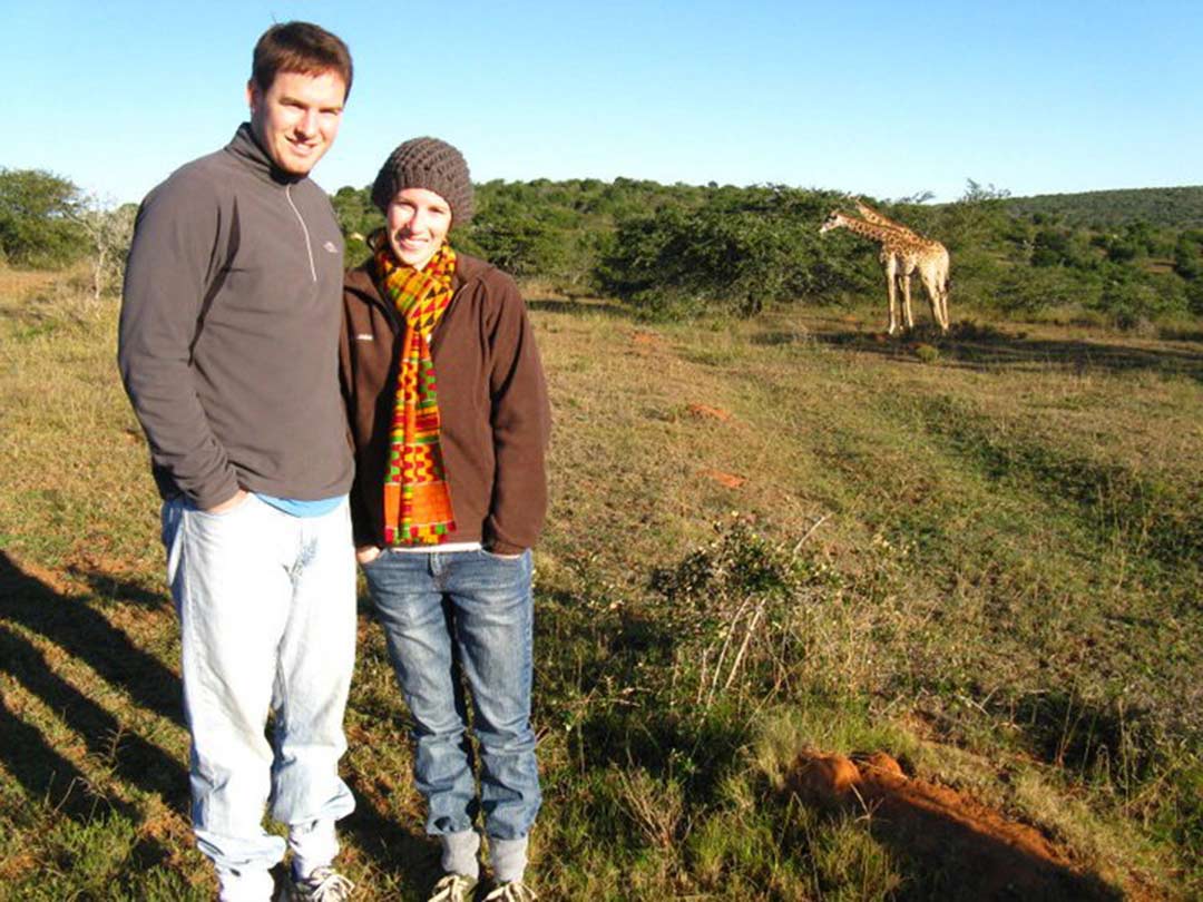image of couple on safari in South Africa
