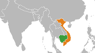 global view of Cambodia and Vietnam