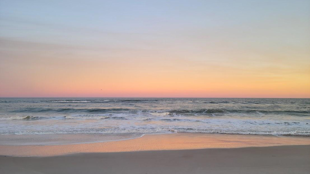 dawn at ocean beach