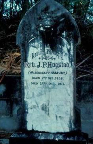 Old upright tombstone