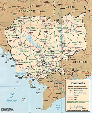 map of Cambodia