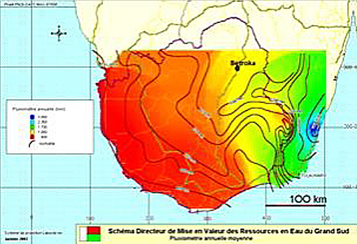 graph showing rainfall amounts