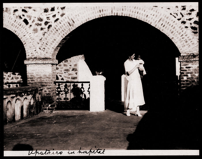 vintage photo of woman missionary in India