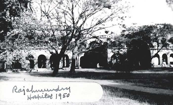 vintage photo of hospital in India