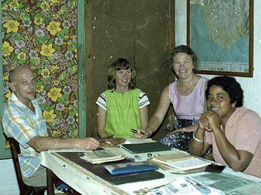 people at staff meeting